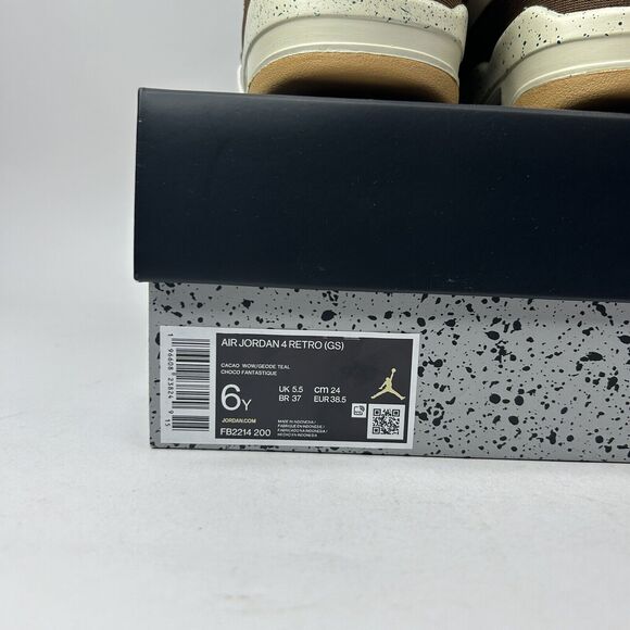 Nike Air Jordan 4 Retro GS “Cacao Wow/Brown Teal” 2023 - Picture 5 of 5